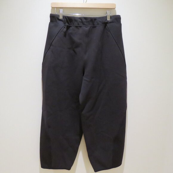 LULULEMON Mixed Fabric Relaxed-Fit Tapered High-Rise Pants in Black Barrel Large - Picture 10 of 14